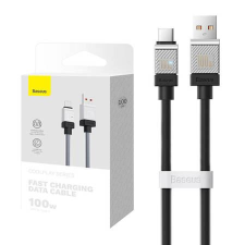 Baseus CoolPlay USB-A - USB-C kábel 100W 1m fekete (CAKW000601) (CAKW000601) kábel és adapter