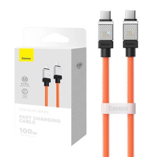 Baseus CoolPlay USB-C - USB-C töltőkábel 100W 1m narancssárga (CAKW000207) (CAKW000207) kábel és adapter