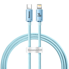 Baseus Crystal Shine Series USB Type C kábel - Lightning Fast Charging Power Delivery 20W 1.2m kék (CAJY001303) mobiltelefon kellék