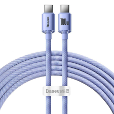 Baseus Crystal Shine USB-C - USB-C 100W 1,2m Cable Purple kábel és adapter