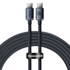 Baseus Crystal Shine USB-C-USB-C kábel, 100W, 2m, fekete (CAJY000701) (CAJY000701) kábel és adapter