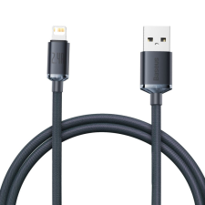 Baseus Crystal Shine USB-Lightning töltőkábel 1.2 m fekete (CAJY000001) kábel és adapter