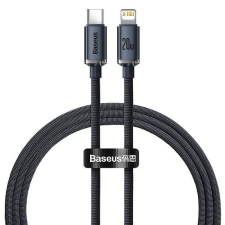 Baseus Crystal USB-C kábel a Lightninghez, 20W, PD, 1.2m, fekete (CAJY000201) kábel és adapter