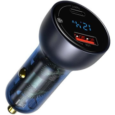 Baseus Digital Display PPS Dual Quick Car Charger 65W Dark Gray mobiltelefon kellék