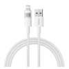 Baseus DISPLAY II adatkábel (USB - lightning, 2.4A, gyorstöltő, cipőfűző, LED kijelző, 200cm) FEHÉR Apple IPAD (4th Generation), IPAD Air 2, IPAD Pro 9.7