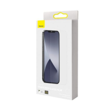 Baseus edzett üveg kijelzővédő üvegfólia 0.3mm iPhone 12 Pro Max, 2db (átlátszó) mobiltelefon kellék