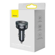 Baseus Enjoy Bluetooth FM Transzmitter és USB autós töltő (CCLH-01) mobiltelefon kellék