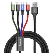Baseus Fast 4in1 USB Cable 1,2m Black kábel és adapter