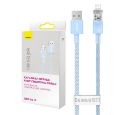 Baseus Fast Charging cable Baseus USB-A to Lightning Explorer Series 2m, 2.4A (blue) kábel és adapter
