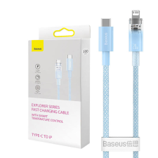 Baseus Fast Charging cable Baseus USB-C to Lightning Explorer Series 2m, 20W (blue) kábel és adapter