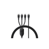 Baseus Flash Series Type C to C+C+C fast charging cable 480 Mbps Black