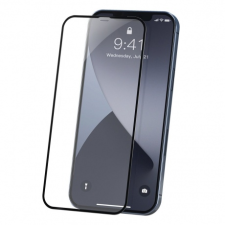 Baseus Full screen 0,23 mm Anti Blue 2x üvegfólia iPhone 12 mini, fekete mobiltelefon kellék