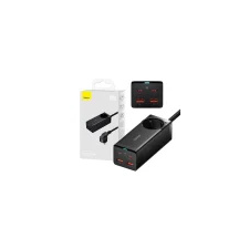 Baseus GaN3 Pro Töltő / elosztó, 2xUSB + 2xUSB-C + AC, 100W (fekete) mobiltelefon kellék