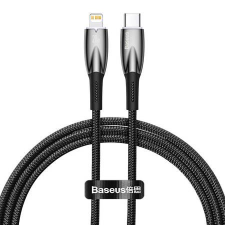 Baseus Glimmer Series USB-C - Lightning kábel 2m fekete (CADH000101) (CADH000101) kábel és adapter