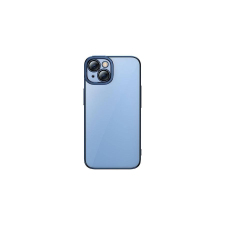 Baseus Glitter iPhone 14 Plus Átlátszó tok és üvegfólia (kék) tok és táska