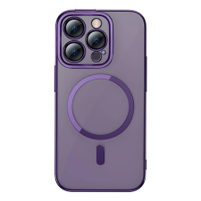 Baseus Glitter iPhone 14 Pro Mágneses telefontok, üvegfólia és tisztítókészlet (lila) mobiltelefon kellék