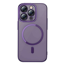 Baseus Glitter iPhone 14 Pro mágneses telefontok üvegfólia és tisztítókészlet lila (ARMC010805) (... tok és táska