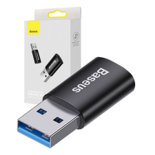 Baseus Ingenuity USB-A – USB-C OTG adapter (fekete) kábel és adapter