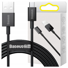 Baseus Kábel Usb-A Micro Usb 2A 2M Telefonokhoz Fekete Tartós kábel és adapter