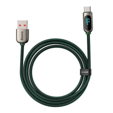 Baseus kijelzőkábel USB Type-C-hez, 66W, 2m (zöld) kábel és adapter