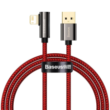 Baseus Legend Series Lightning derékszögű USB-kábel, 2,4 A, 1m, piros (CACS000009) kábel és adapter