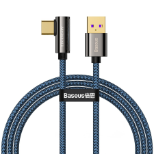 Baseus Legend Series USB-A apa - USB-C apa 2.0 Adat és töltőkábel - Kék/Fekete (1m) kábel és adapter