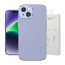 Baseus Liquid Silica iPhone 14 Plus Tok, üvegfólia és tisztítókészlet (lila) mobiltelefon kellék