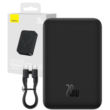 Baseus Magnetic Mini Power Bank 20000mAh 20W fekete power bank