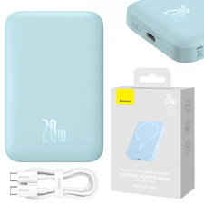 Baseus Magnetic Mini Power Bank 6000mAh 20W világoskék power bank