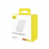 Baseus Magnetic Mini Power Bank, vezeték nélküli töltő, PD 20W, 5000 mAh USB-C - USB-C kábellel (0.3m) fehér EU (P10022107223-00)