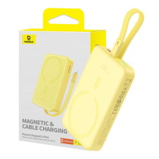 Baseus Magnetic Mini Powerbank 10000mAh 20W sárga (P10022109Y23-00) (P10022109Y23-00) power bank