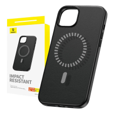 Baseus Magnetic Phone Case for iPhone 15 ProMax Baseus Fauxther Series (Black) tok és táska