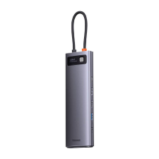 Baseus Metal Gleam Series Hub USB-C 12in1 szürke (WKWG020213) (WKWG020213) laptop kellék