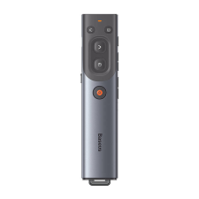 Baseus Orange Dot Multifunkcionális távirányító prezentációhoz, piros lézermutatóval (szürke) prezenter