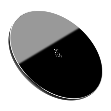 Baseus Simple vezeték nélküli töltő, 15W, fekete (WXJK-B01) (WXJK-B01) mobiltelefon kellék