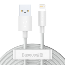 Baseus Simple Wisdom USB-A - Lightning kábel 2db 1.5m fehér (TZCALZJ-02) kábel és adapter