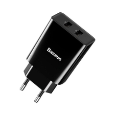 Baseus speed mini adapter, 2x USB, 2A, 10,5 W, fekete (CCFS-R01) kábel és adapter