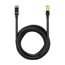 Baseus Speed Seven High Speed hálózati kábel, RJ45 / RJ45, 15m, Fekete kábel és adapter