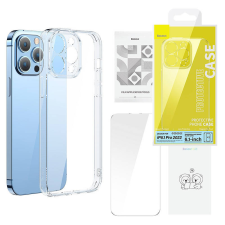 Baseus SuperCeramic iPhone 14 Pro Átlátszó üvegtok és üvegfólia mobiltelefon kellék