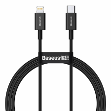 Baseus Superior Series Fast Charging Data USB-C apa 2.0 - Lightning apa Adat és töltőkábel - Fekete (1m) kábel és adapter