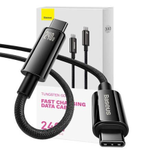Baseus Tungsten Gold USB -USB-C kábel 240W 3m fekete (CAWJ040201) (CAWJ040201) - Adatkábel kábel és adapter