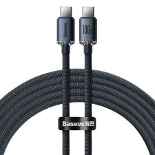 Baseus USB-C-kábel a USB-C Baseus Crystal Shine, 100W, 2m (fekete) kábel és adapter