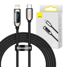Baseus USB-C-Lightning Baseus kijelzőkábel, PD, 20 W, 2 m (fekete) kábel és adapter
