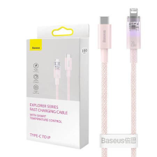 Baseus USB-C - Lightning kábel 20W 1m rózsaszín (CATS010204) kábel és adapter