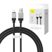 Baseus USB-C - Lightning kábel 2.4A 1m fekete (CAKW000401) (CAKW000401) - Adatkábel kábel és adapter