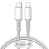 Baseus USB-C to Lightning Cable 1m White CATLGD-02
