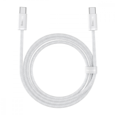 Baseus USB-C-USB-C kábel, 100 W, 1 m (fehér) kábel és adapter