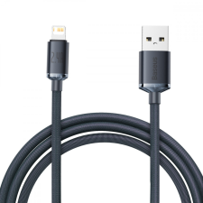 Baseus USB-kábel a Lightning Baseus Crystal Shine, 2,4A, 2m (fekete) kábel és adapter