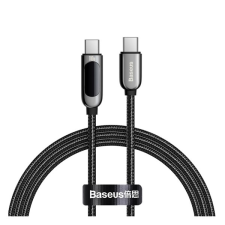 Baseus USB kábel (C dugó / C dugó, 1 m, fekete) kábel és adapter