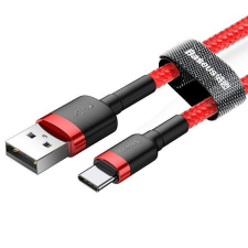Baseus USB-USB-C kábel Baseus Cafule 2A 3m, piros (CATKLF-U09) kábel és adapter